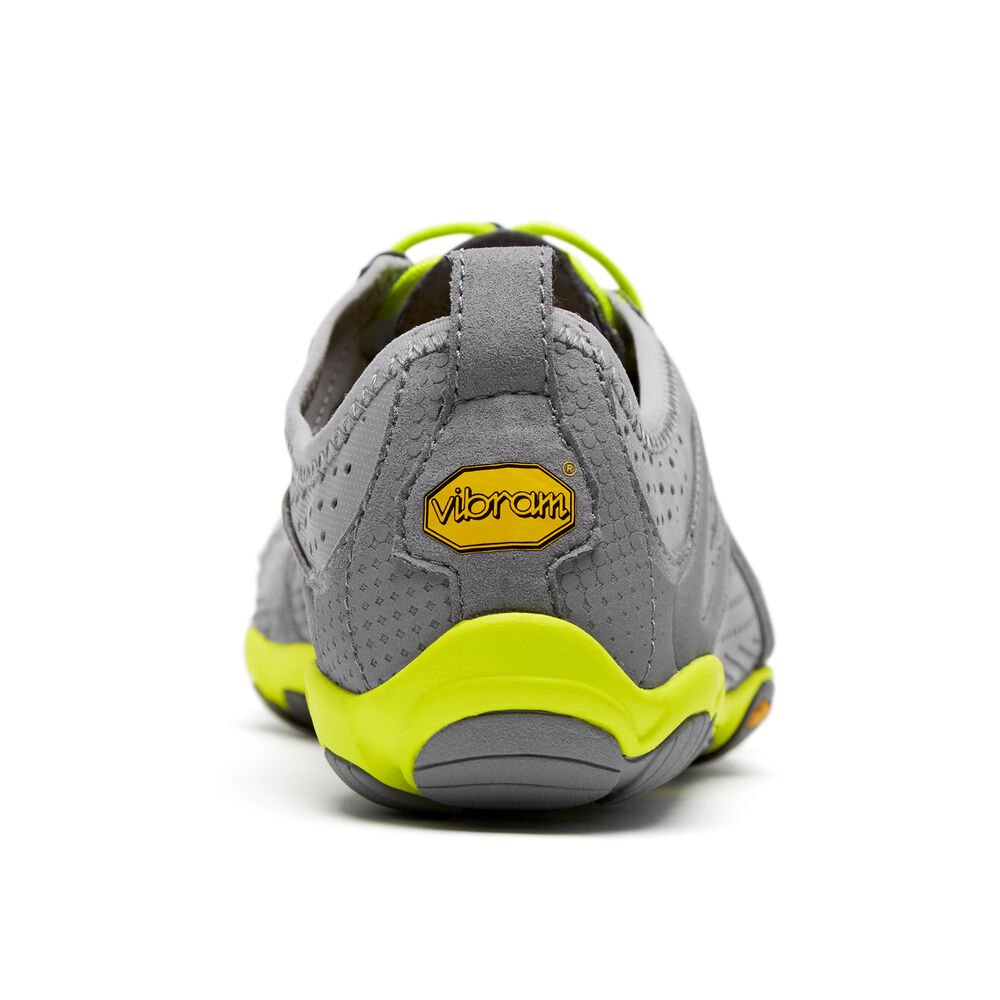 Vibram Five Fingers Mens V-Run - Running Shoes Grey/Green - QFC807653